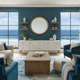 Mother of Pearl Inlay TV Sideboard : Liana : White