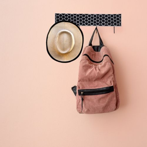 Bone Inlay Wall Hook : Abela : Black