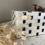 Bone Inlay Box : Squares : Monocrhome