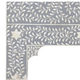 Bone or Mother of Pearl Inlay Scalloped Bedhead