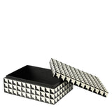 Bone Inlay Rectangular Box : Black & White