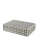 Bone Inlay Rectangular Box : Black & White