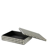 Bone Inlay Rectangular Box : Black & White