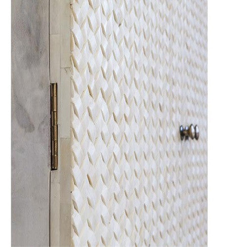 Bone & White Wash Interwoven Sideboard