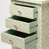 Bone Inlay Tallboy : Starburst : Grey