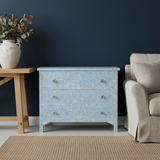 Mother of Pearl Inlay 4 Drawer Chest : Boteh : Blue