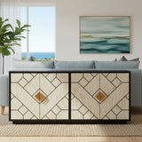 Bone Inlay Sideboard : Brickwork : Black & White