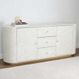 Bone Inlay Buffet : Tara : White