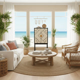 Bone Inlay Bar Cabinet : Brickwork : Black & White