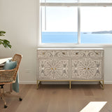 Bone Inlay 2 Door Buffet : Liana : Grey