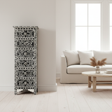 Bone Inaly Tallboy : Floral : Black