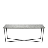 Bone Inlay Console : Pinstripe : Charcoal
