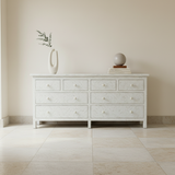 Bone Inlay Large Chest : Starburst : White