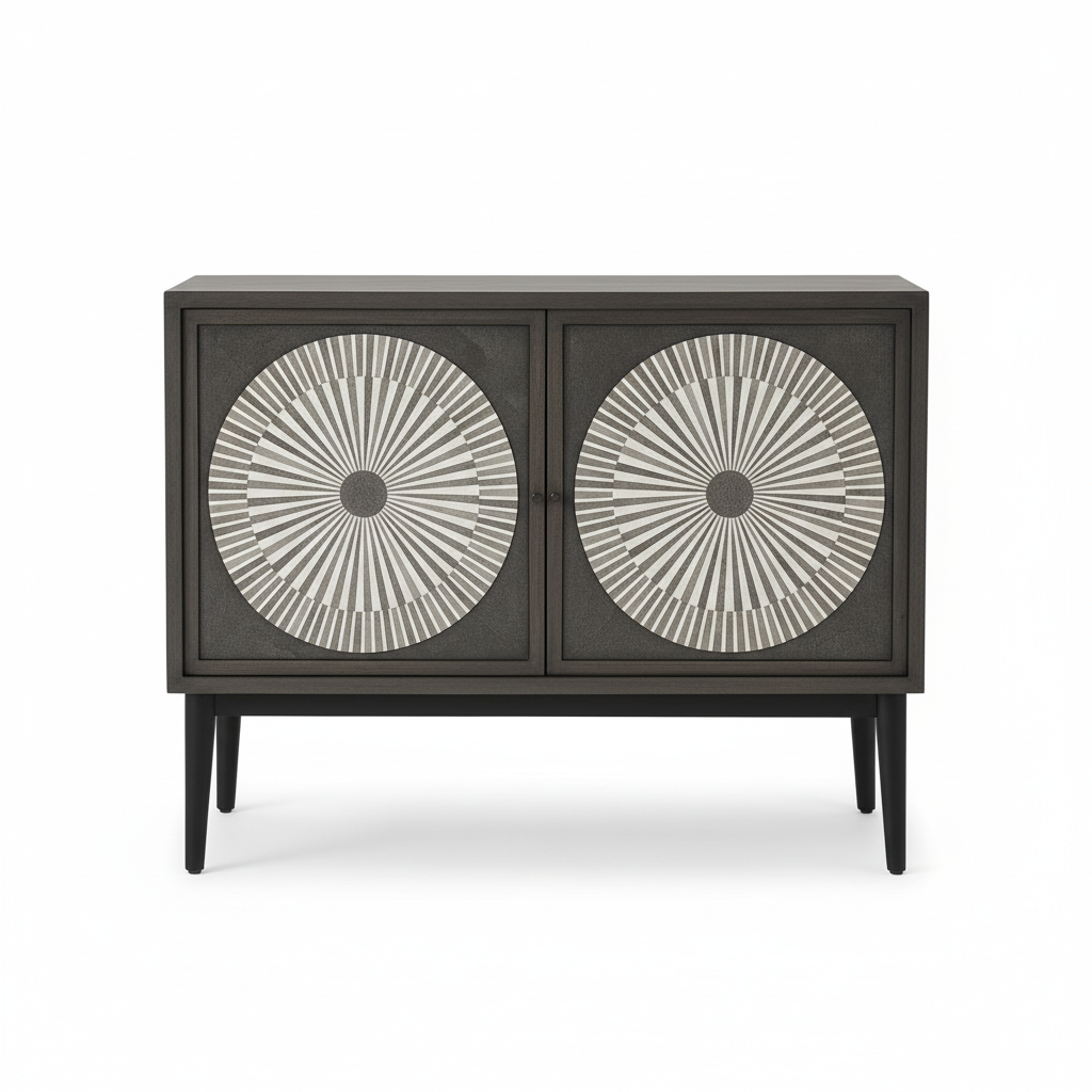 Bone Inlay 2 Door Cabinet : Solar