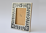 Bone Inlay Floral Frame : Grey