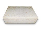 Bone Inlay Large Box : Starburst : White