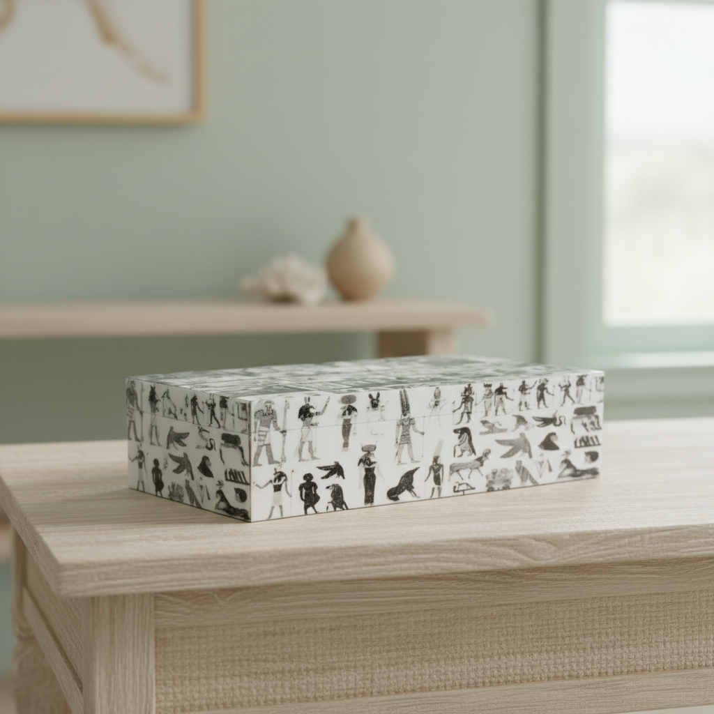 Bone Inlay Box : Egyptian