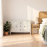 Dyed Bone Inlay Sideboard : Rhombus : Grey