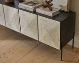Bone Inlay Buffet with Iron Frame
