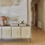 Bone Inlay Buffet with Iron Frame