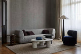 Bone Inlay Pedestal Coffee Table : Brickwork : Natural