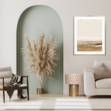 Bone Inlay Side Table : Tri-Square : Ochre