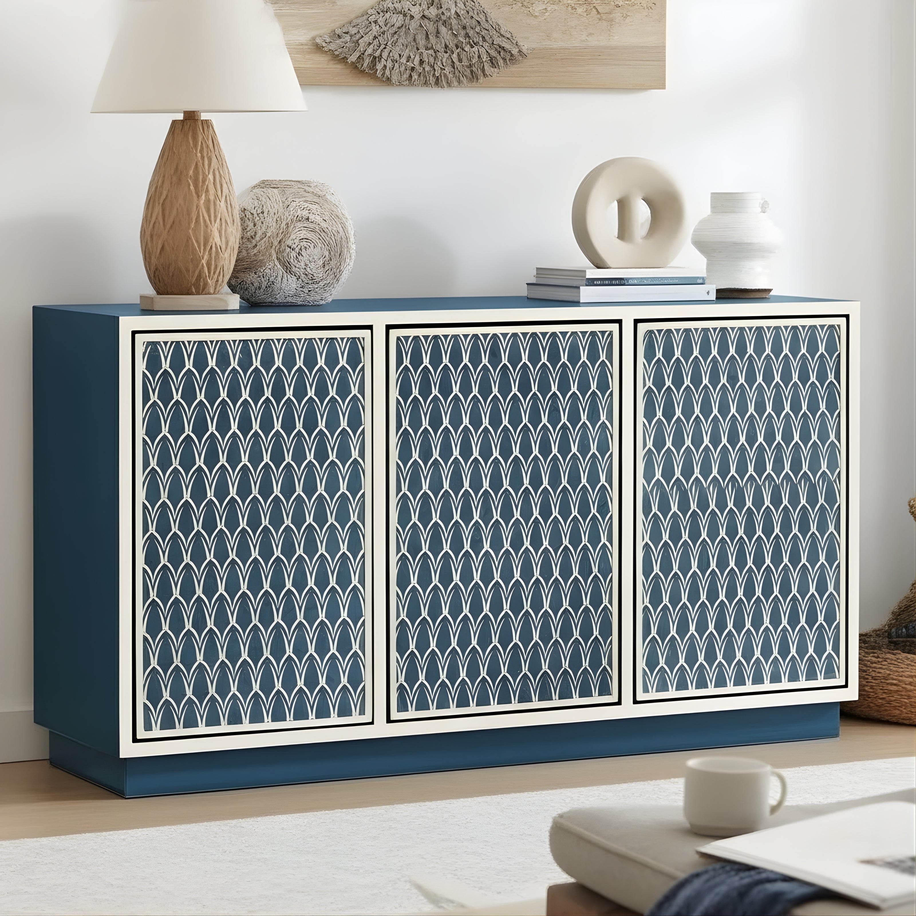 Bone Inlay Buffet : Arches : Indigo