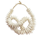 Carved Camel Bone Necklace : White