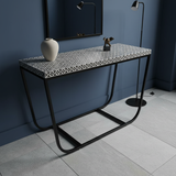 Bone Inlay Console with Black Legs : Starburst : Black