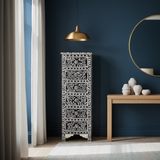 Bone Inaly Tallboy : Floral : Black