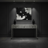 Mother of Pearl Inlay Console : Starburst : Black