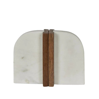 Marble Bookend with Timber