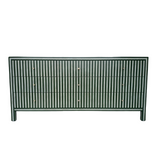 Bone Inlay 9 Drawer Sideboard : Pinstripe : Green