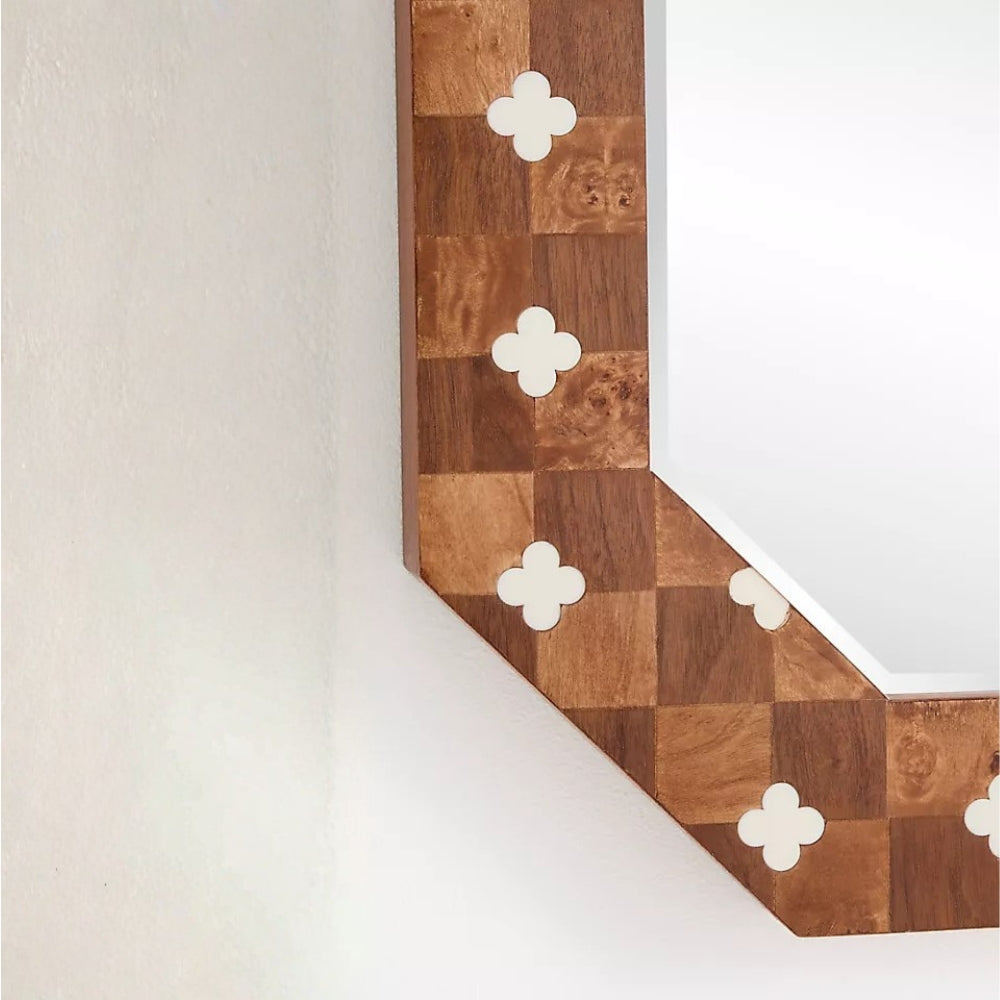 Bone & Timber Mirror : Moghul Bloom
