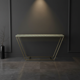 Bone Inlay Console with Metal Legs : Starburst : Jade