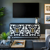 Bone Inlay Buffet : Arrows : Black & White