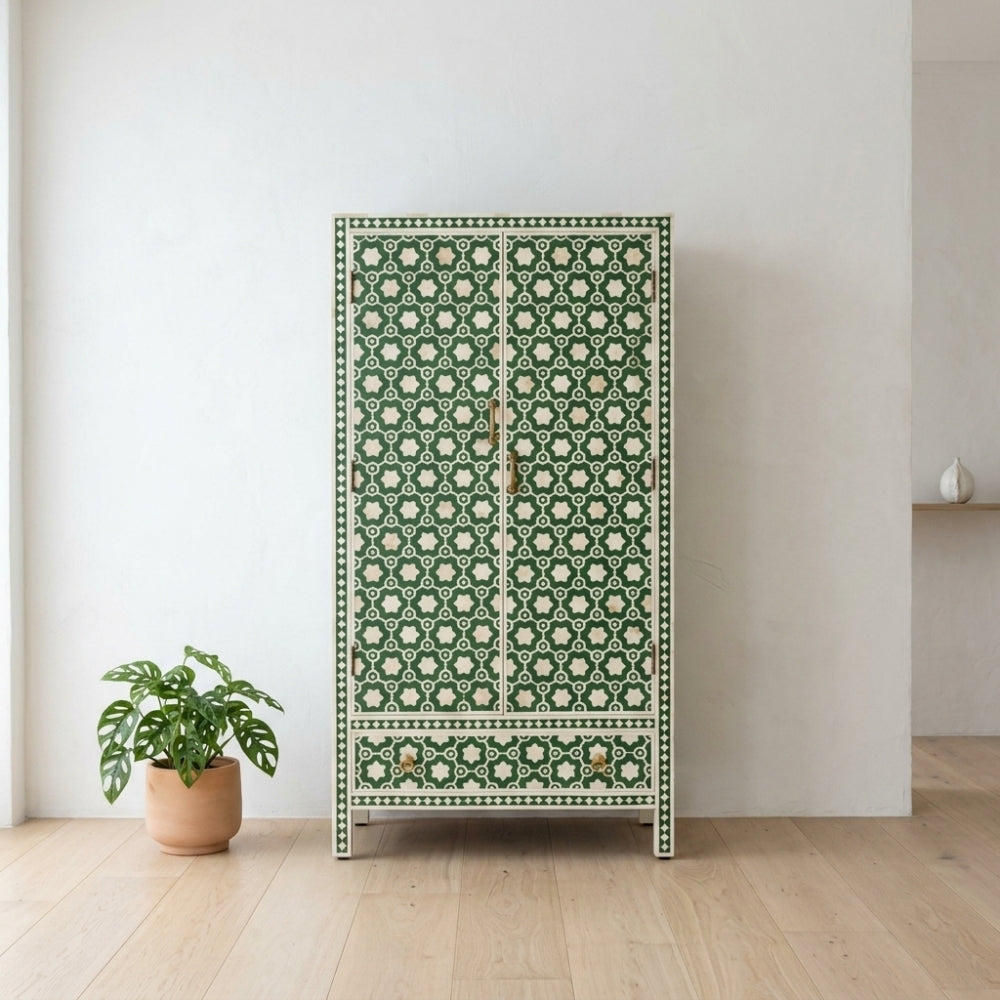 Bone Inlay Robe : Hexaflora : Green