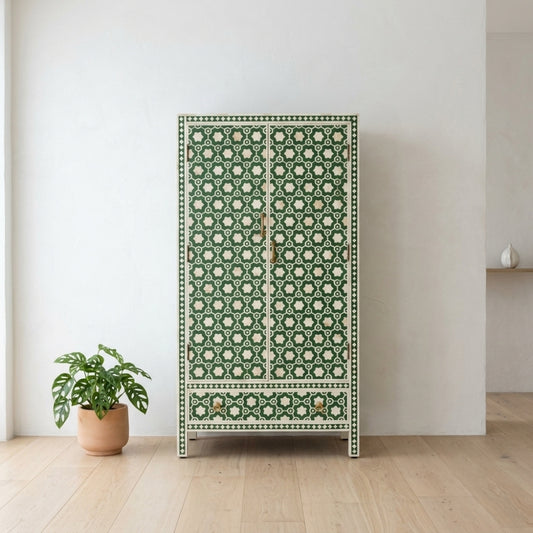Bone Inlay Robe : Hexaflora : Green