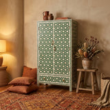 Bone Inlay Robe : Hexaflora : Green
