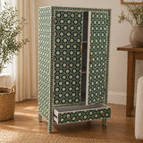 Bone Inlay Robe : Hexaflora : Green