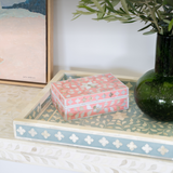 Mother of Pearl Small Gift Box : Floral : Pink