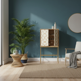 Bone & Timber Inlay Bar Cabinet : Fantail : Natural