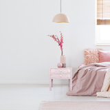 Bone Inlay 2 Drawer Bedside : Floral : Blush