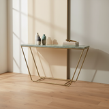 Bone Inlay Console with Metal Legs : Starburst : Jade