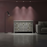 Bone Inlay 7 Drawer Chest : Starburst : Black