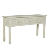Bone Inlay Console : Starburst : White
