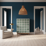 Bone Inlay Apothecary Unit : Quatrefoil : Green