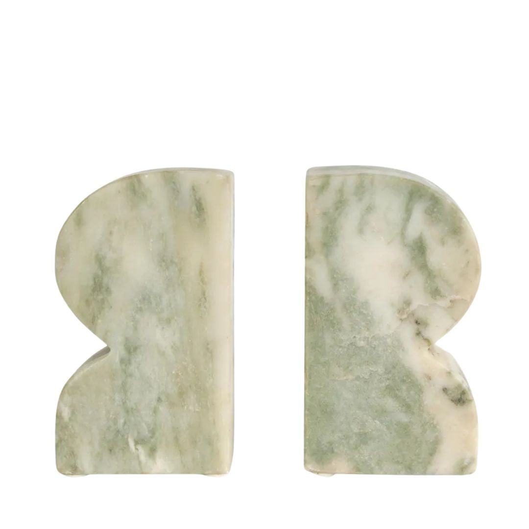 Marble Bookend : Green