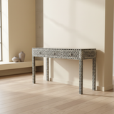 Mother of Pearl Inlay Console : Starburst : Black