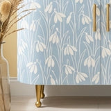 Bone Inlay Cabinet : Snowdrop : Hamptons Blue